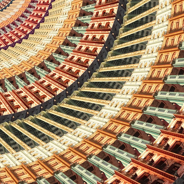 HAVABA HABANA Work by the Cuban artist Javier Castillo, known artistically as Jaco Casstillo. It is a digital artwork that reflects the relationship between man, the city, the environment, and life.