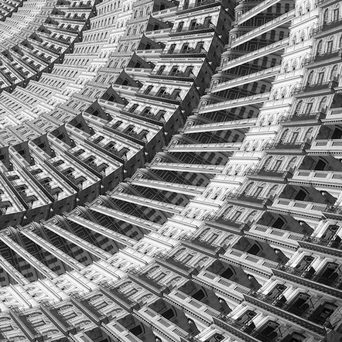 HAVABA HABANA Work by the Cuban artist Javier Castillo, known artistically as Jaco Casstillo. It is a digital artwork that reflects the relationship between man, the city, the environment, and life.